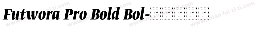 Futwora Pro Bold Bol字体转换